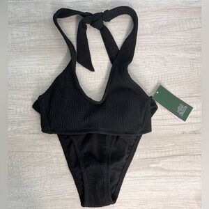 Wild Fable Women’s XXS Black Textured Bikini Set